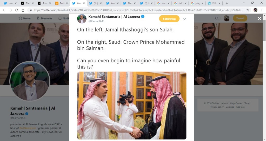 Jamal Khashoggi's Son meets Saudi Crown Prince